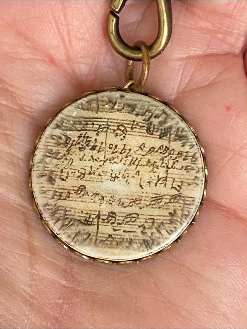Brass Music Pendant